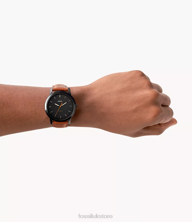 Watch 2N02H1406 Light Brown Men Fossil The Minimalist Slim Three-Hand Leather Watch