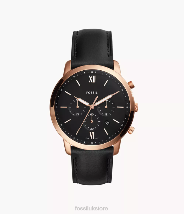 Watch 2N02H1409 Black Men Fossil Neutra Chronograph Leather Watch
