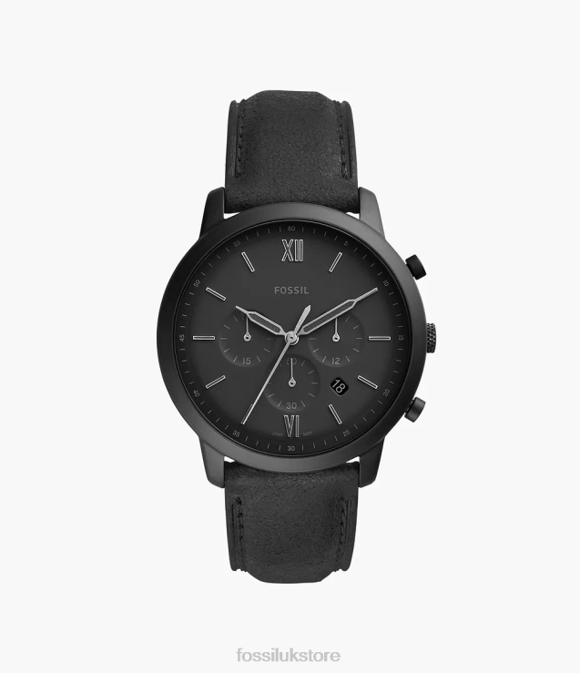 Watch 2N02H1417 Black Men Fossil Neutra Chronograph Leather Watch