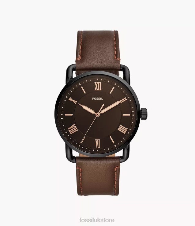 Watch 2N02H1426 Brown Men Fossil Copeland 42mm Three-Hand Leather Watch