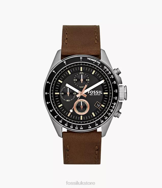 Watch 2N02H1432 Brown Men Fossil Decker Chronograph Leather Watch