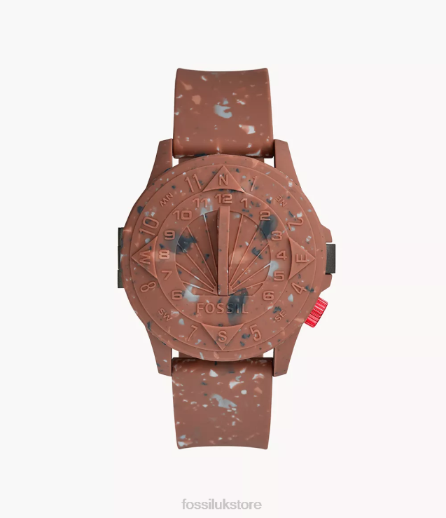 Watch 2N02H1604 Terra Cotta Men STAPLE x Fossil Limited Edition Automatic Silicone Watch