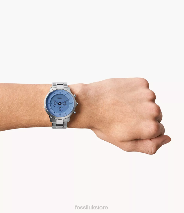 Watch 2N02H1333 Silver Men Fossil Neutra Gen 6 Hybrid Smartwatch Stainless Steel