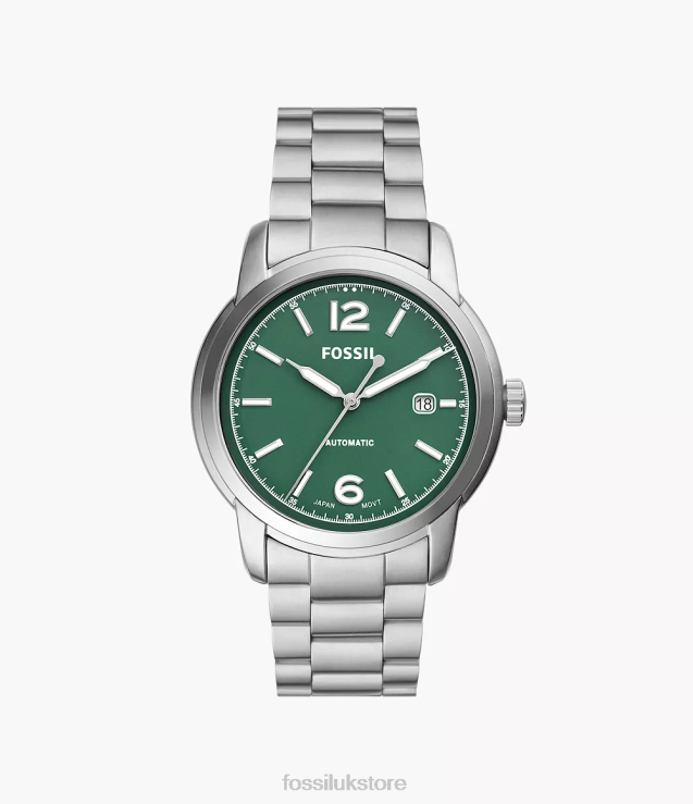 Watch 2N02H1365 Silver-Tone Men Fossil Heritage Automatic Stainless Steel Watch