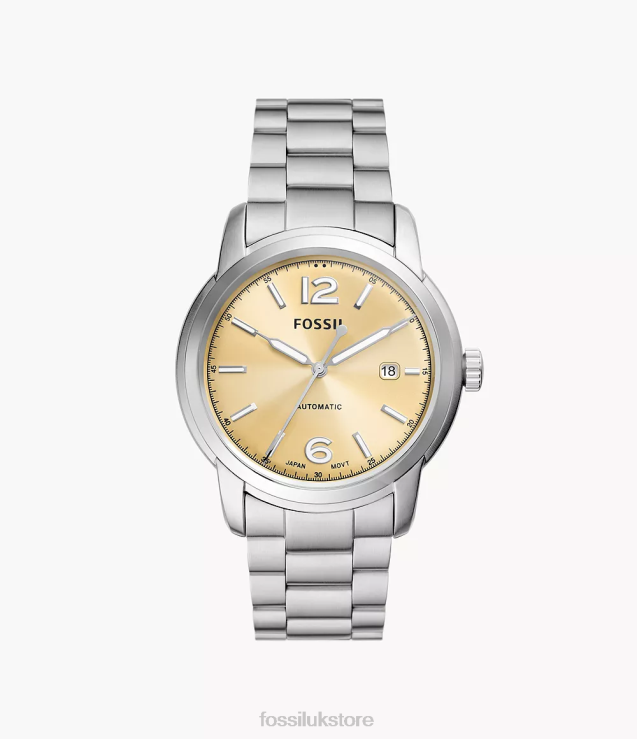 Watch 2N02H1391 Silver-Tone Men Fossil Heritage Automatic Stainless Steel Watch