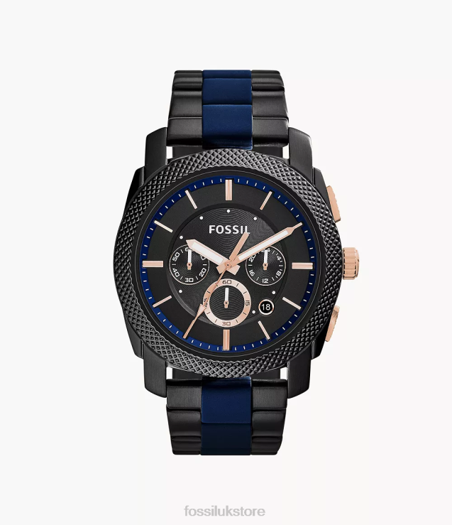 Watch 2N02H1526 Two-Tone Men Fossil Machine Stainless Steel Watch