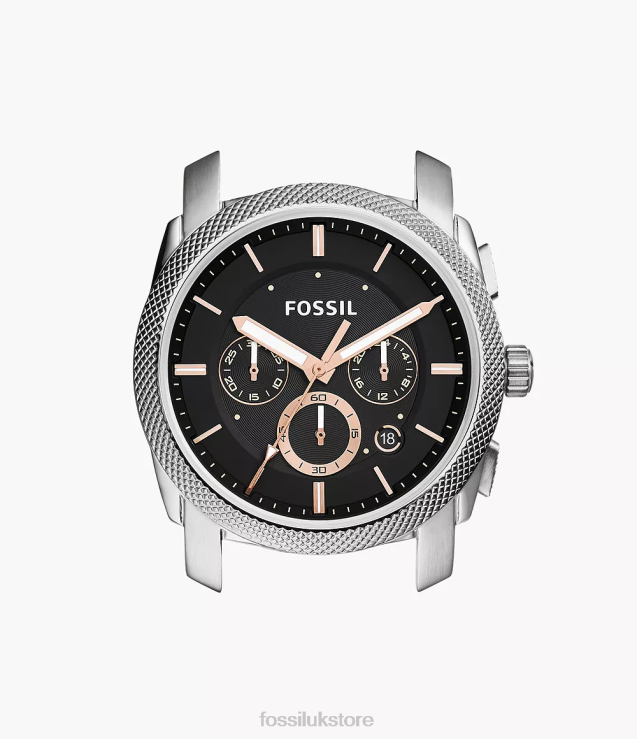 Accessory 2N02H2042 Black Men Fossil Machine Chronograph Stainless Steel Case