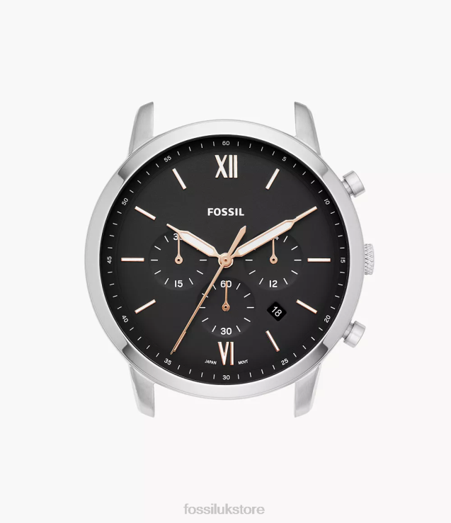 Accessory 2N02H2076 Black Men Fossil Neutra Chronograph Stainless Steel Watch Case