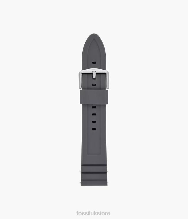 Accessory 2N02H1465 Gray Men Fossil 22mm Silicone Watch Strap