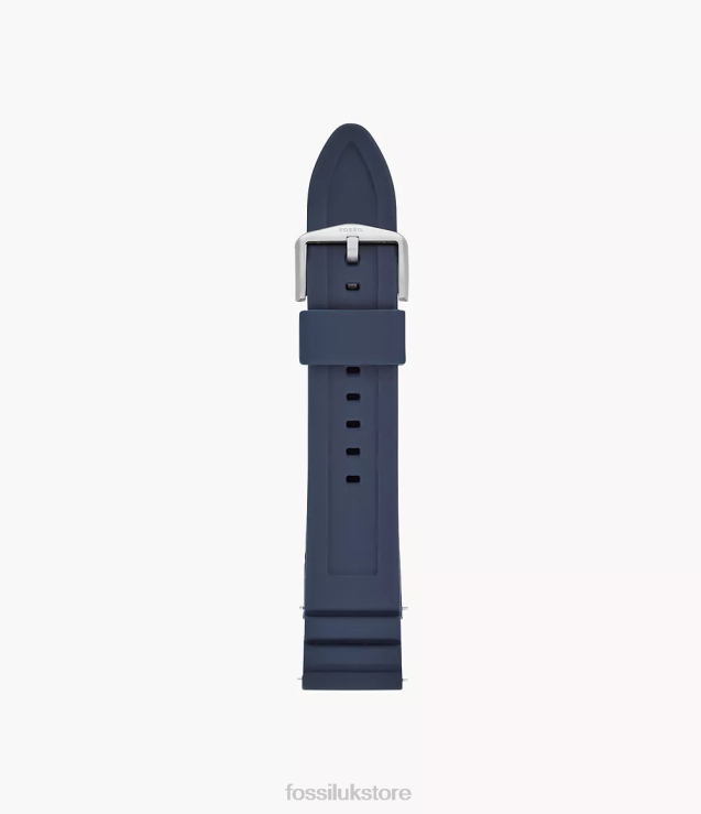 Accessory 2N02H1466 Dark Blue Men Fossil 22mm Silicone Watch Strap