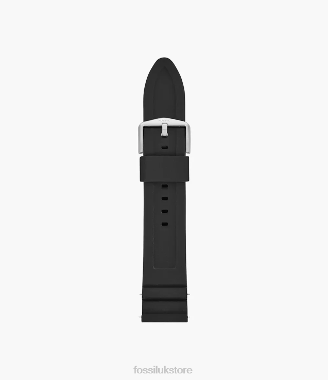 Accessory 2N02H1468 Black Men Fossil 22mm Silicone Watch Strap