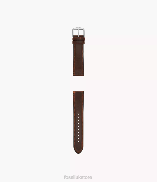 Accessory 2N02H1473 Dark Brown Men Fossil 22mm Leather and Rubber Watch Strap