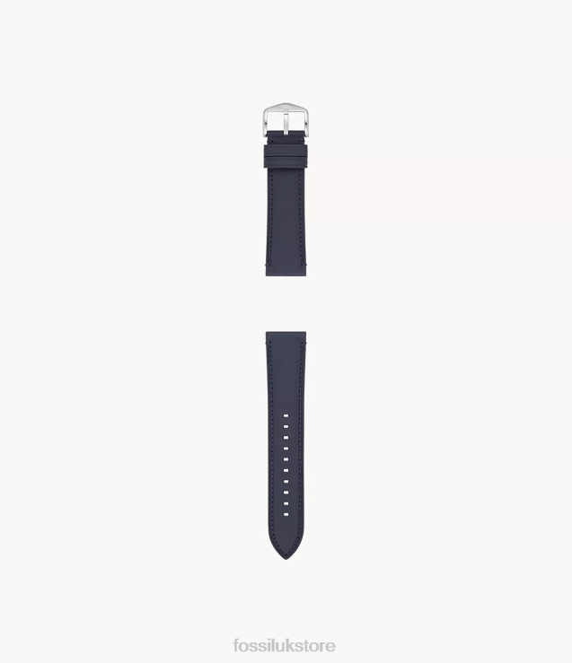 Accessory 2N02H1483 Navy Men Fossil 22mm LiteHide Leather Strap