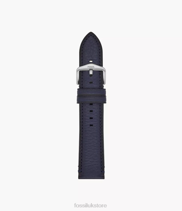 Accessory 2N02H1484 Navy Men Fossil 22mm LiteHide Leather Strap