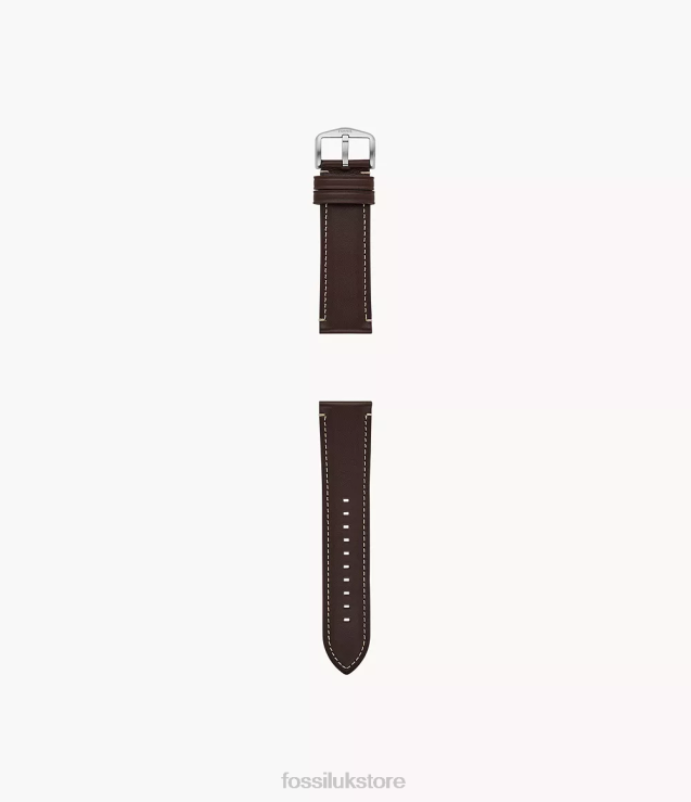 Accessory 2N02H1489 Dark Brown Men Fossil 24mm LiteHide Leather Strap
