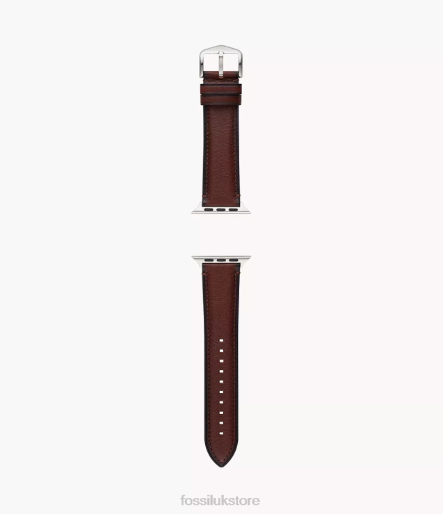 Accessory 2N02H1496 Brown Men Fossil 42mm/44mm/45mm Leather Band for Apple Watch