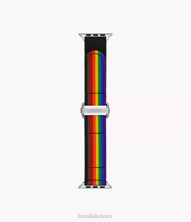 Accessory 2N02H1501 Rainbow Men Fossil 42mm/44mm/45mm rPET Band for Apple Watch