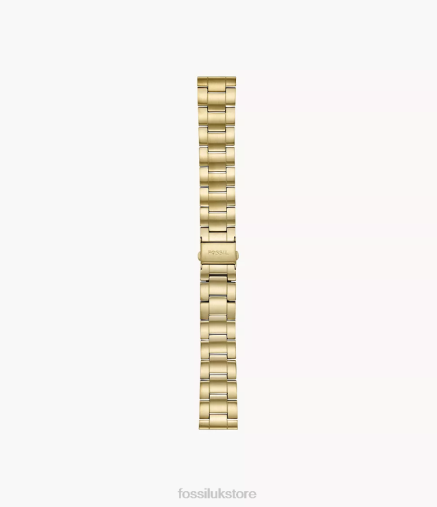 Accessory 2N02H1601 Gold-Tone Men Fossil 22mm Three-Row Stainless Steel Bracelet