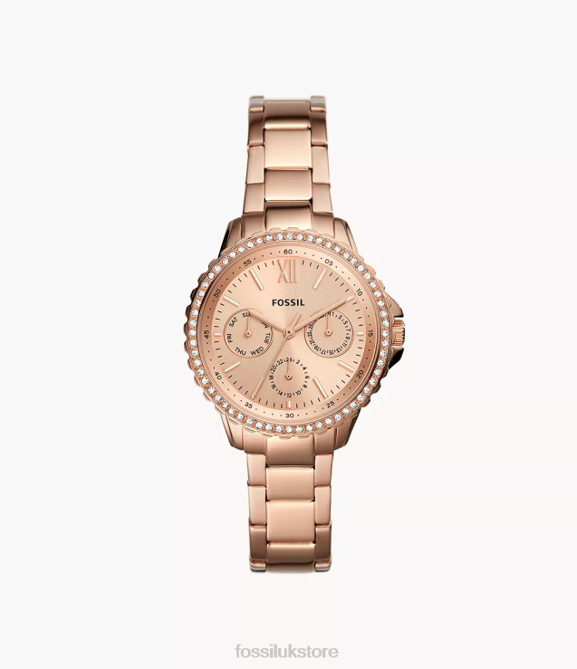 Watch 2N02H116 Rose Gold-Tone Women Fossil Izzy Multifunction Stainless Steel Watch