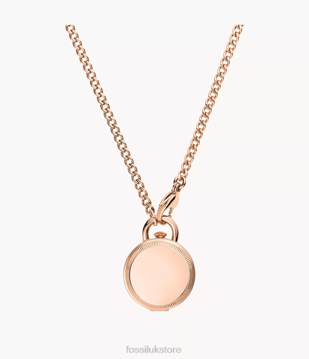 Watch 2N02H119 Rose Gold-Tone Women Fossil Jacqueline Three-Hand Stainless Steel Watch Locket