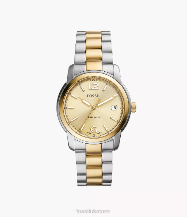 Watch 2N02H24 Two-Tone Women Fossil Heritage Automatic Stainless Steel Watch