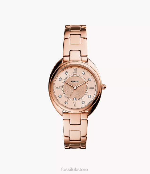 Watch 2N02H275 Rose Gold-Tone Women Fossil Gabby Three-Hand Date Stainless Steel Watch