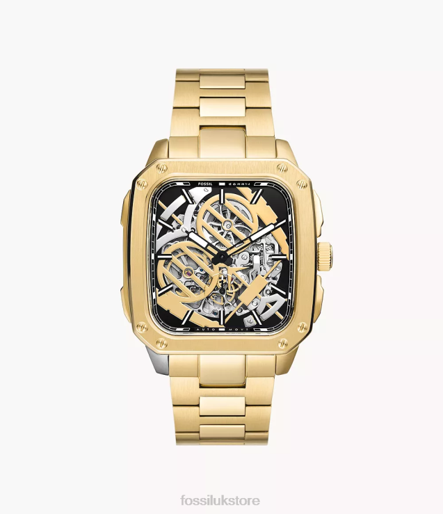 Watch 2N02H39 Gold-Tone Women Fossil Limited Edition Star Wars C-3PO Automatic Stainless Steel Watch