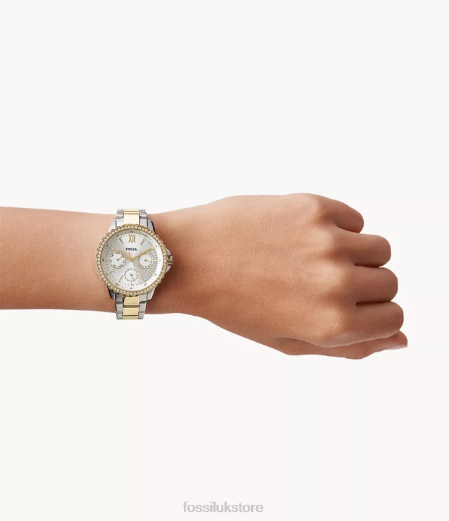 Watch 2N02H44 Two-Tone Women Fossil Izzy Multifunction Stainless Steel Watch