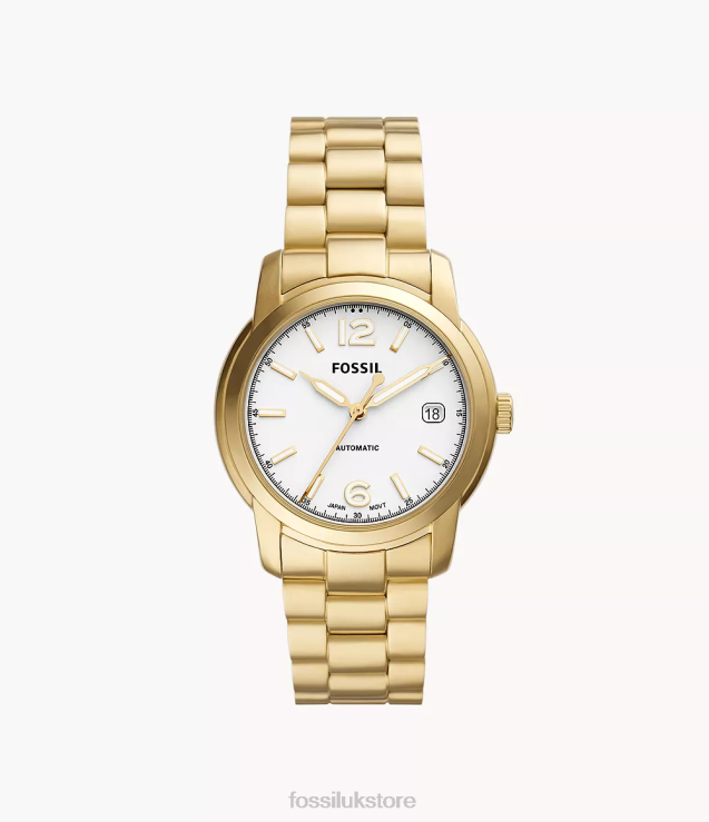 Watch 2N02H67 Gold-Tone Women Fossil Heritage Automatic Stainless Steel Watch