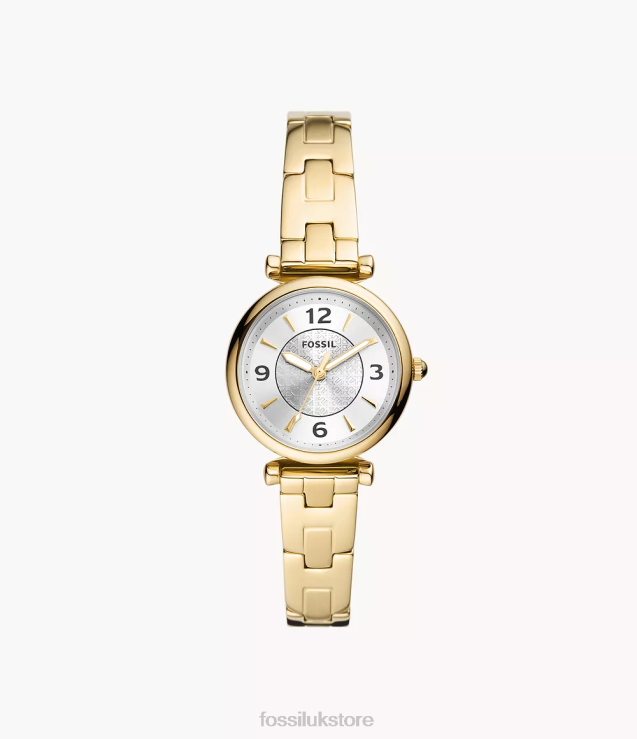 Watch 2N02H72 Gold-Tone Women Fossil Carlie Three-Hand Stainless Steel Watch