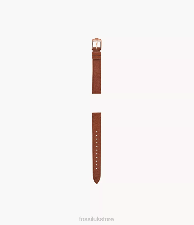 Accessory 2N02H130 Medium Brown Women Fossil 14mm LiteHide Leather Strap