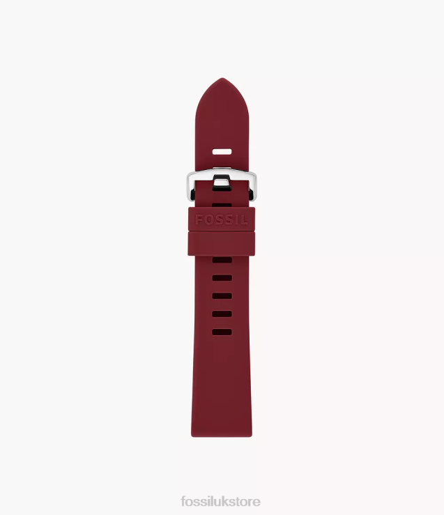 Accessory 2N02H155 Burgundy Women Fossil 20mm Silicone Strap