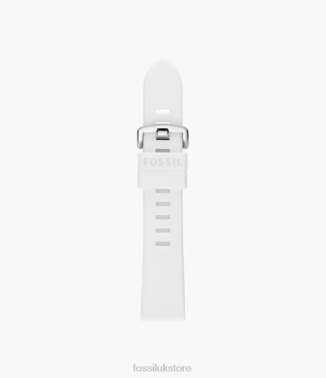 Accessory 2N02H159 White Women Fossil 20mm Silicone Strap