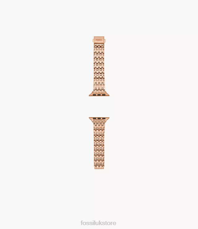 Accessory 2N02H169 Rose Gold-Tone Women Fossil 38mm/40mm/41mm Stainless Steel Band for Apple Watch