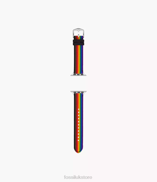Accessory 2N02H243 Rainbow Women Fossil 38mm/40mm/41mm rPET Band for Apple Watch