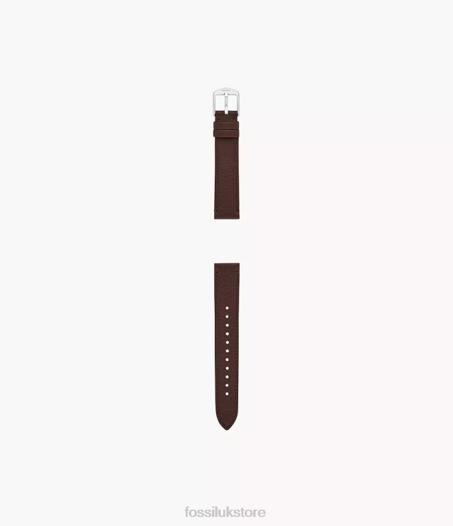Accessory 2N02H259 Dark Brown Women Fossil 16mm LiteHide Leather Strap