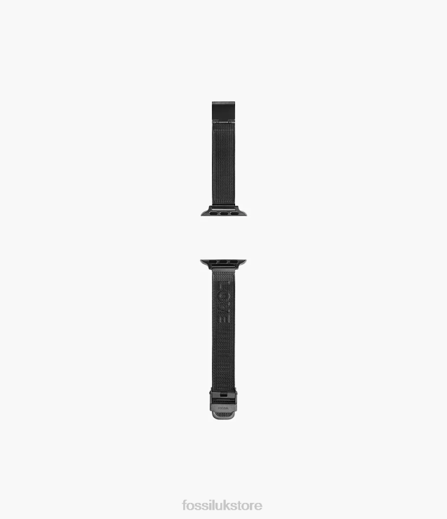Accessory 2N02H272 Black Women Fossil 38mm/40mm/41mm Stainless Steel Mesh Band for Apple Watch